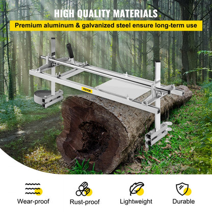 010462381839 - Portable 36" Chainsaw Mill for Smooth-Cut Slabs