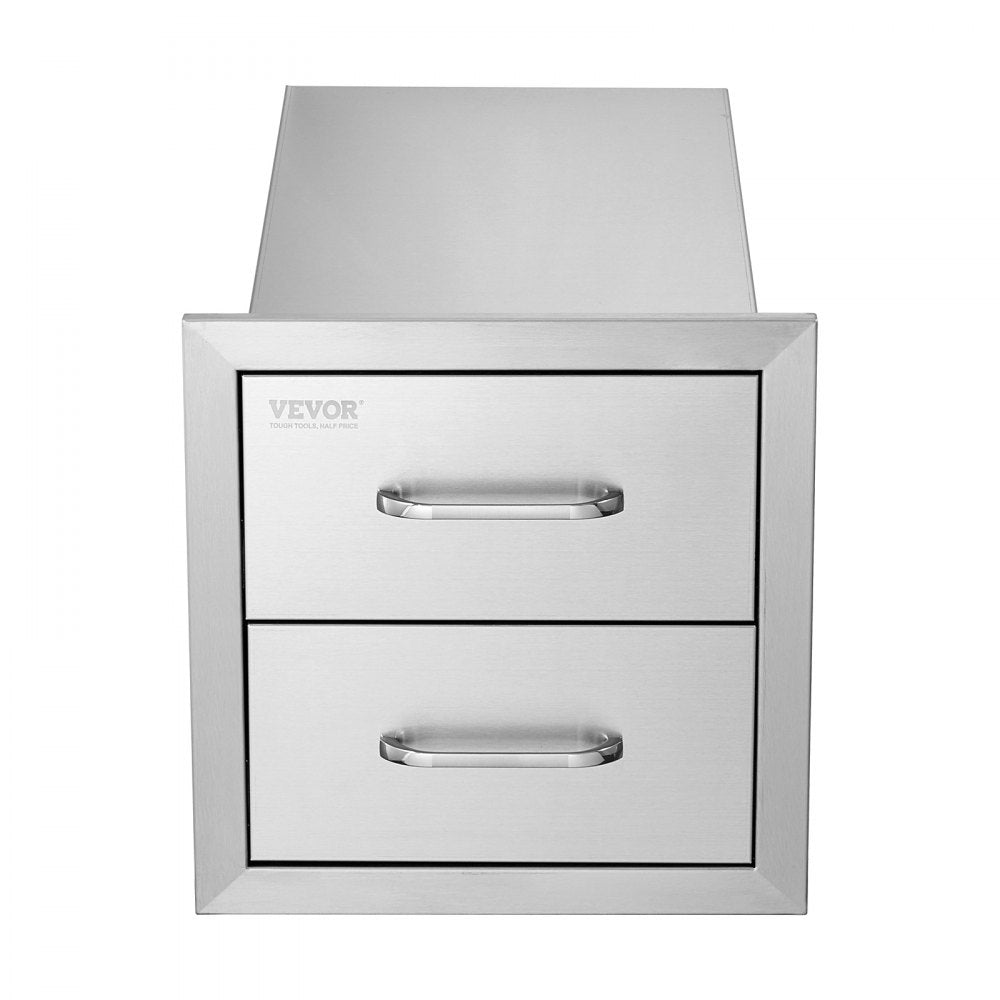 KM-CTG-2302-SKU15 - Durable 14"x23" Stainless Steel BBQ Drawers for Outdoor Kitchen