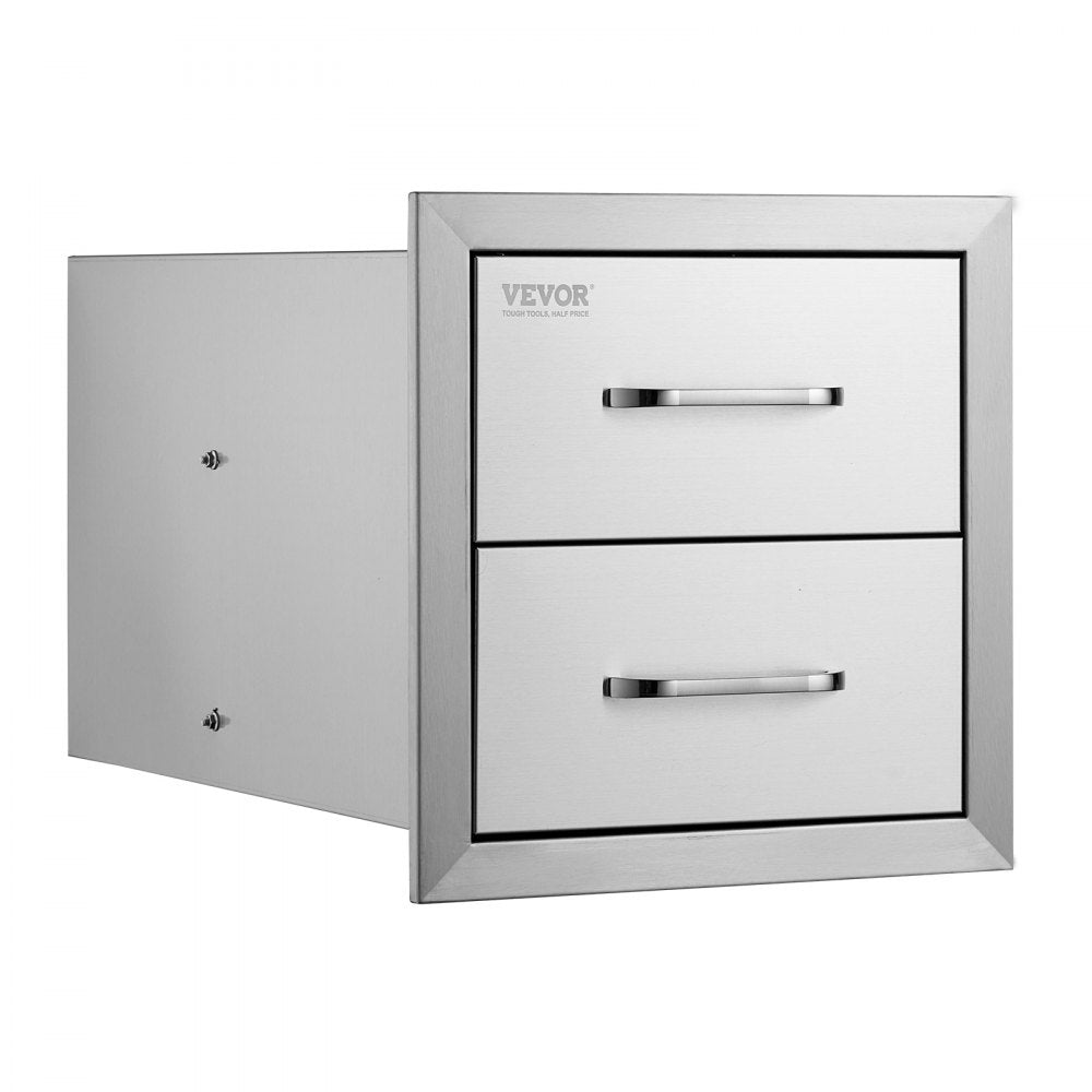 KM-CTG-2302-SKU15 - Durable 14"x23" Stainless Steel BBQ Drawers for Outdoor Kitchen