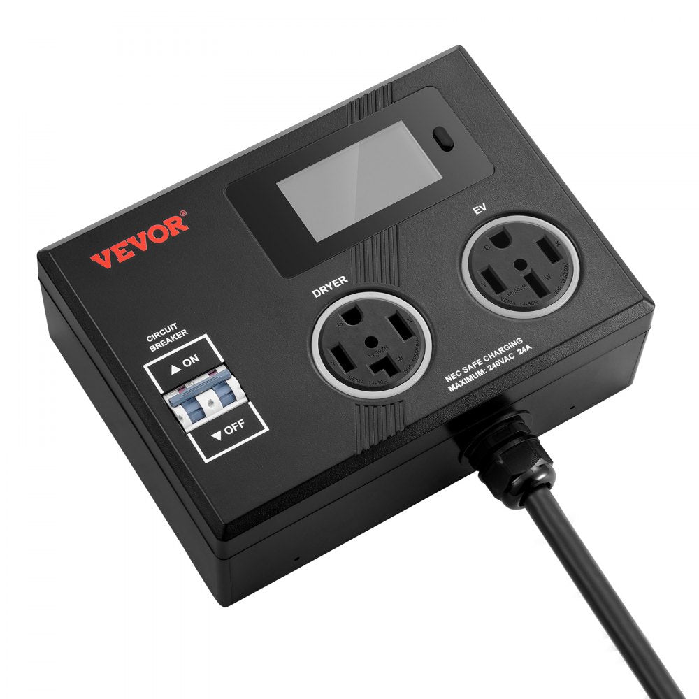 LV03 - Smart NEMA Splitter Switch for EVs with LCD & LED Indicators