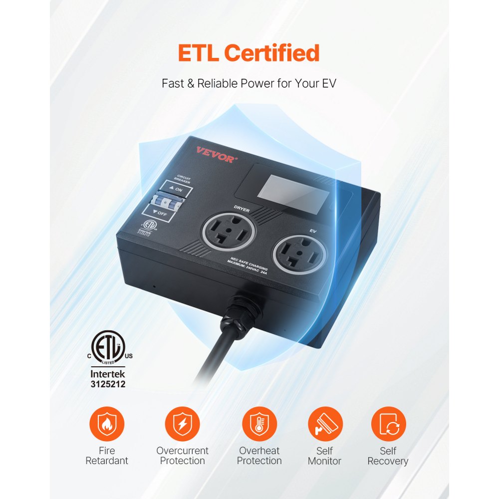 LV02 - NEMA Splitter Switch for EVs with LCD & Dual Outputs