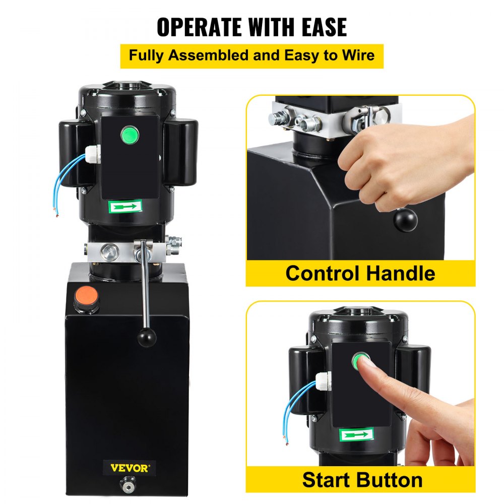 010628389877 - 14-Quart Hydraulic Power Unit with 220V Motor, 2950 PSI