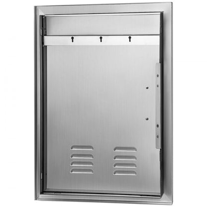 DTF-14x20IN - 14" x 20" Stainless Steel BBQ Island Door with Magnetic Closure