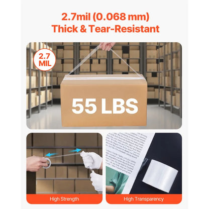 ID274825P6D6 - Heavy-Duty Clear Packing Tape, 1.88 in x 25yd, 6 Rolls