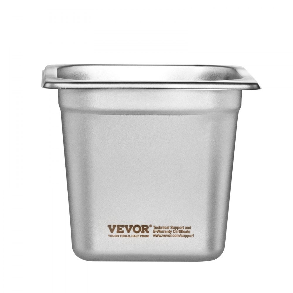 UCT8166-6 - 6 Pack 6" Deep Anti-Jam Stainless Steel Hotel Pans