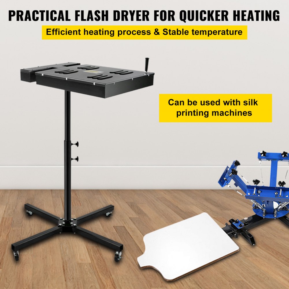 010699892736 - 16" x 16" Adjustable Flash Dryer for Screen Printing