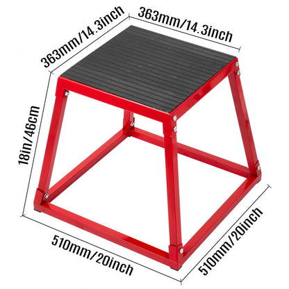 010316048951 - 18" Durable Plyometric Box for Jump Training