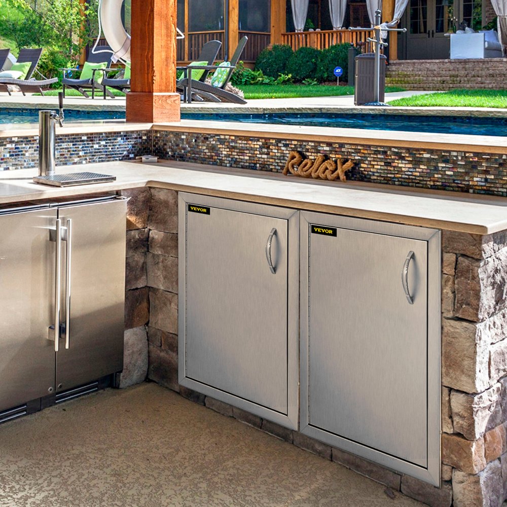 CGMZ-16x22IN - 16" x 22" Stainless Steel BBQ Access Door with Magnetic Closure