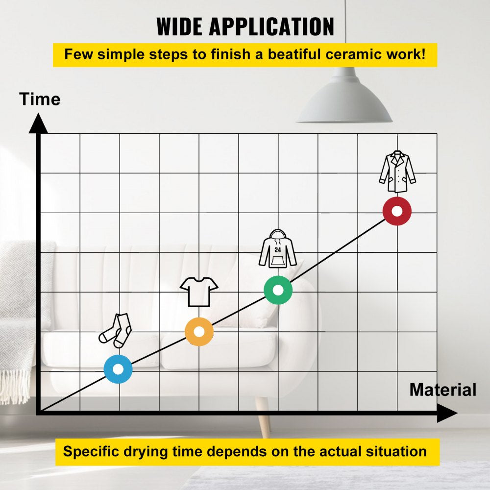 010660118327 - 18"x18" Heavy-Duty Flash Dryer with Adjustable Height & Wheels