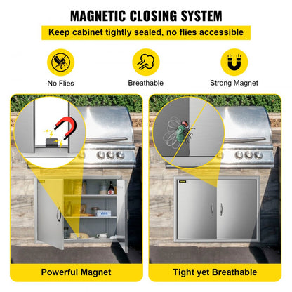 CGM-28x19IN - Premium 28" x 19" Stainless Steel BBQ Access Door