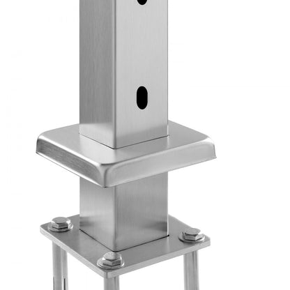 HR-005 - 42" Stainless Steel Stair Railing Post for 30° Angles