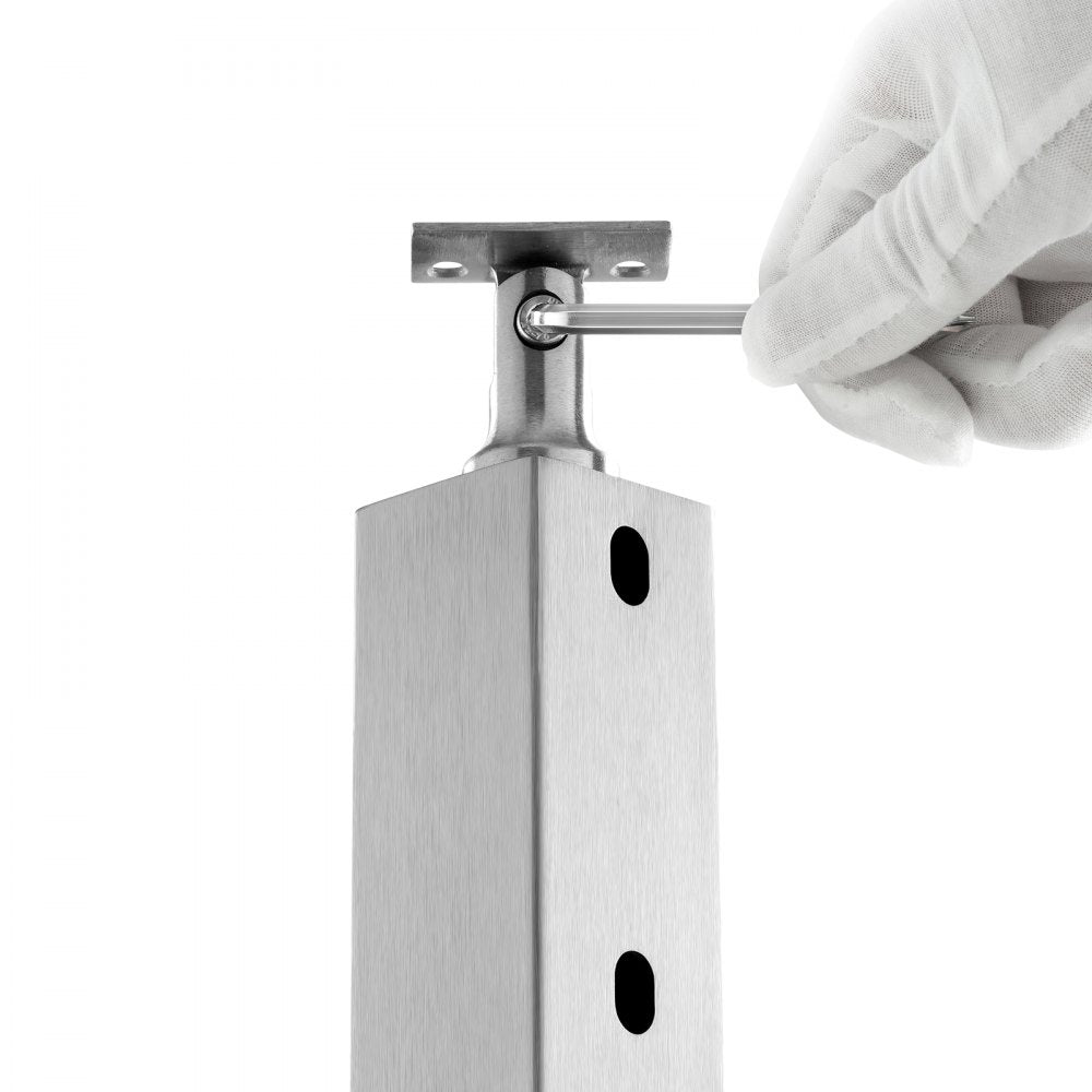 HR-005 - 42" Stainless Steel Stair Railing Post for 30° Angles