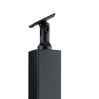 HR-008 - Black 36" Stainless Steel Cable Railing Post, Easy Install & Durable
