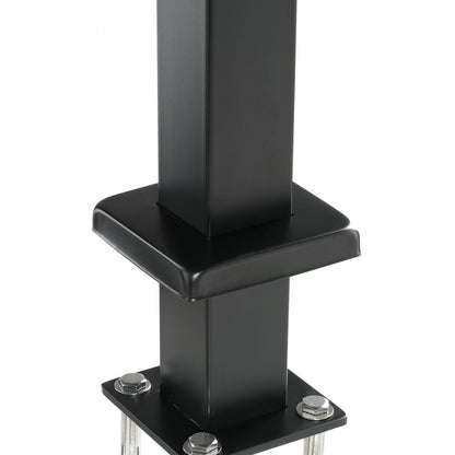 HR-008 - Black 36" Stainless Steel Cable Railing Post, Easy Install & Durable