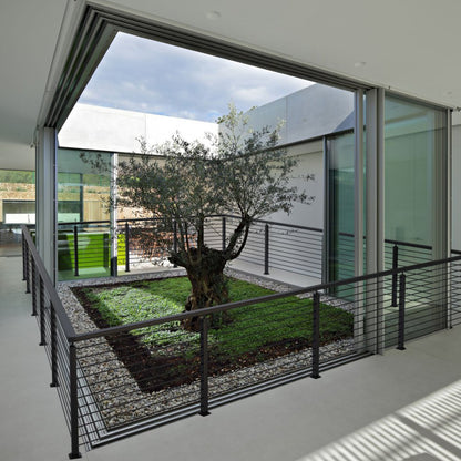 HR-009 - 66" Stainless Steel Cable Railing Post for Indoor/Outdoor Use