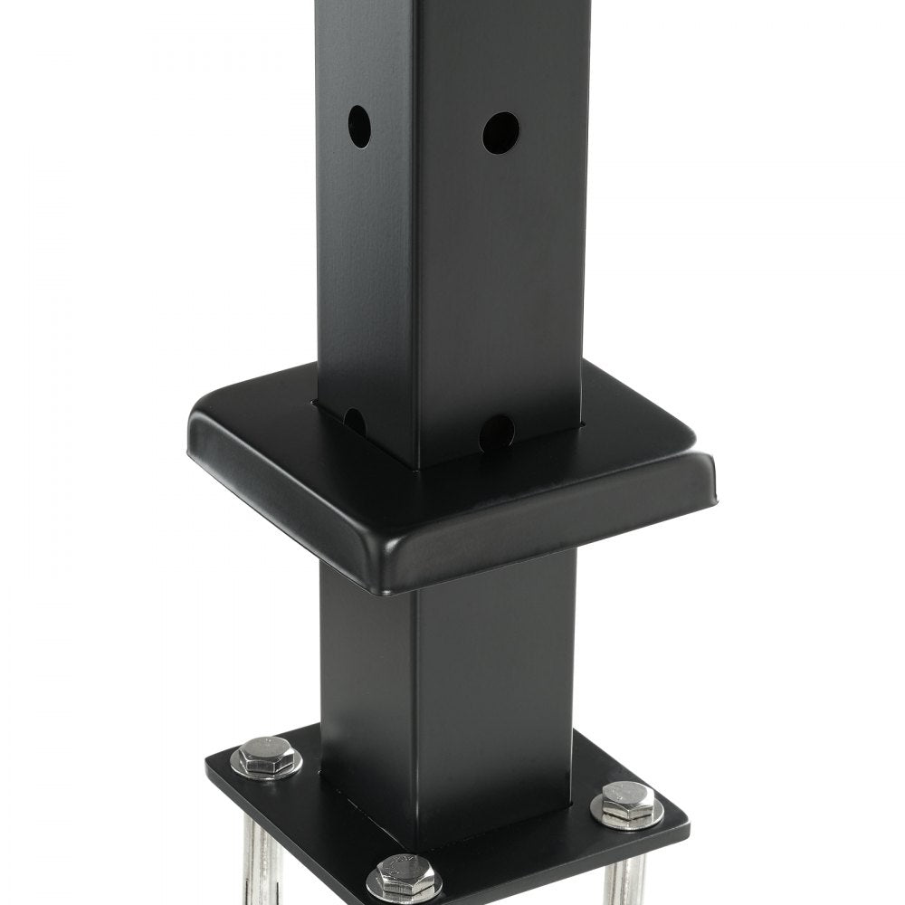 HR-011 - Durable 36" L-Shaped Stainless Steel Railing Post with 10 Holes