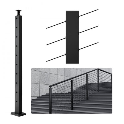 HR-015 - 36" SUS304 Stainless Steel Railing Post for Indoor/Outdoor Use