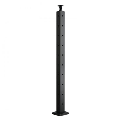HR-011 - 36" SUS304 Stainless Steel Cable Railing Post with Pre-Drilled Holes