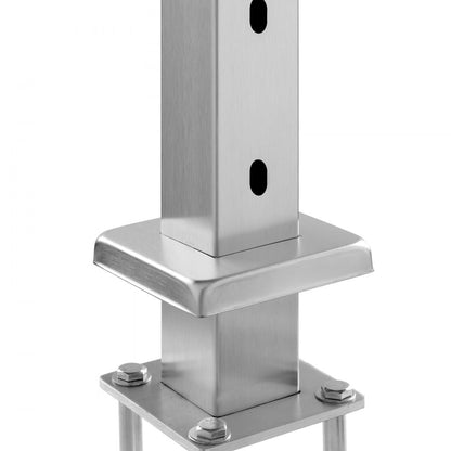 HR-005 - 42" Stainless Steel Cable Railing Post with Adjustable Design
