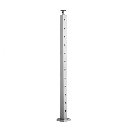 HR-005 - 42" Stainless Steel Cable Railing Post with Adjustable Design