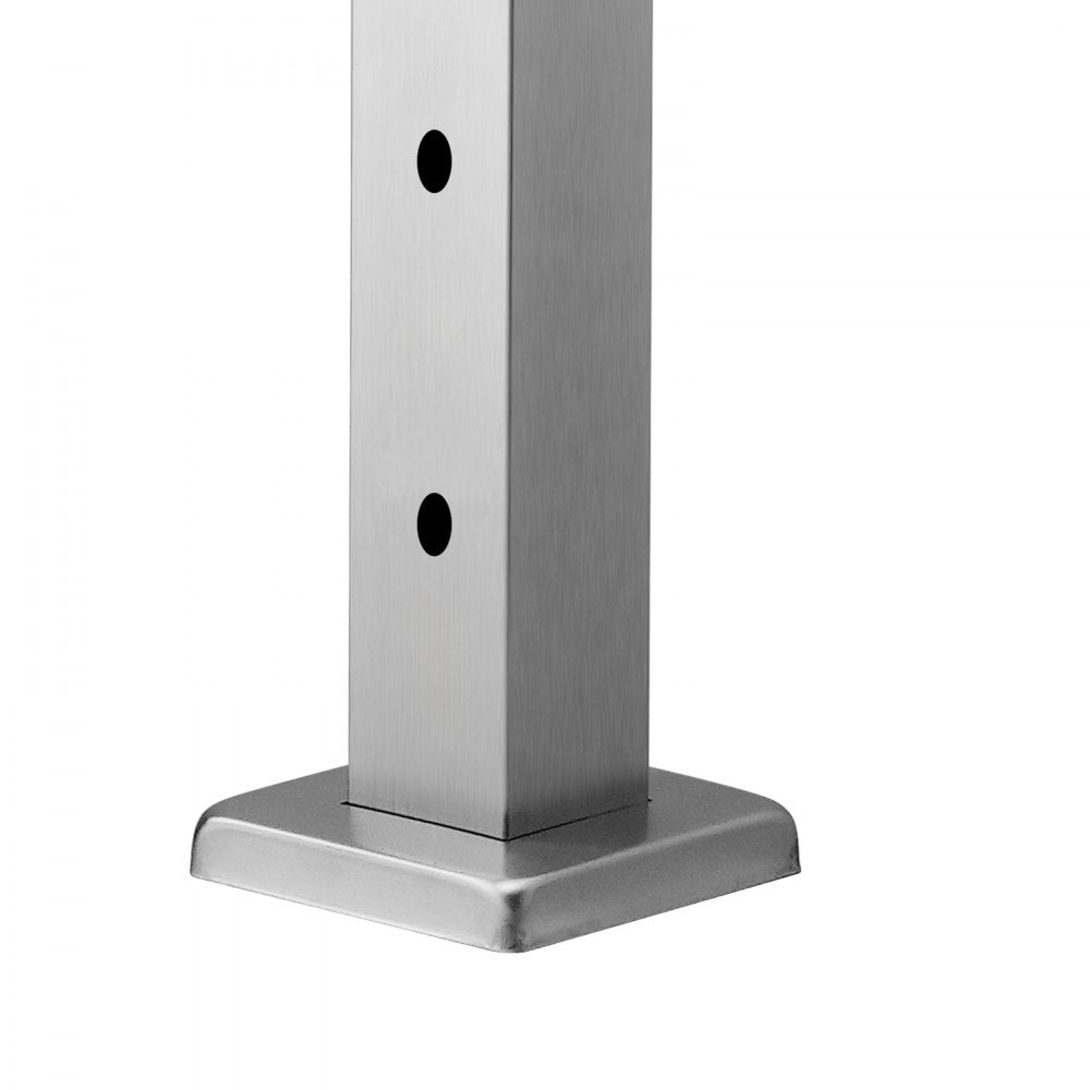 HR-012 - Durable 36x2 Stainless Steel Cable Railing Post with Pre-Drilled Holes