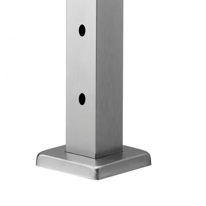 HR-012 - Durable 36x2 Stainless Steel Cable Railing Post with Pre-Drilled Holes