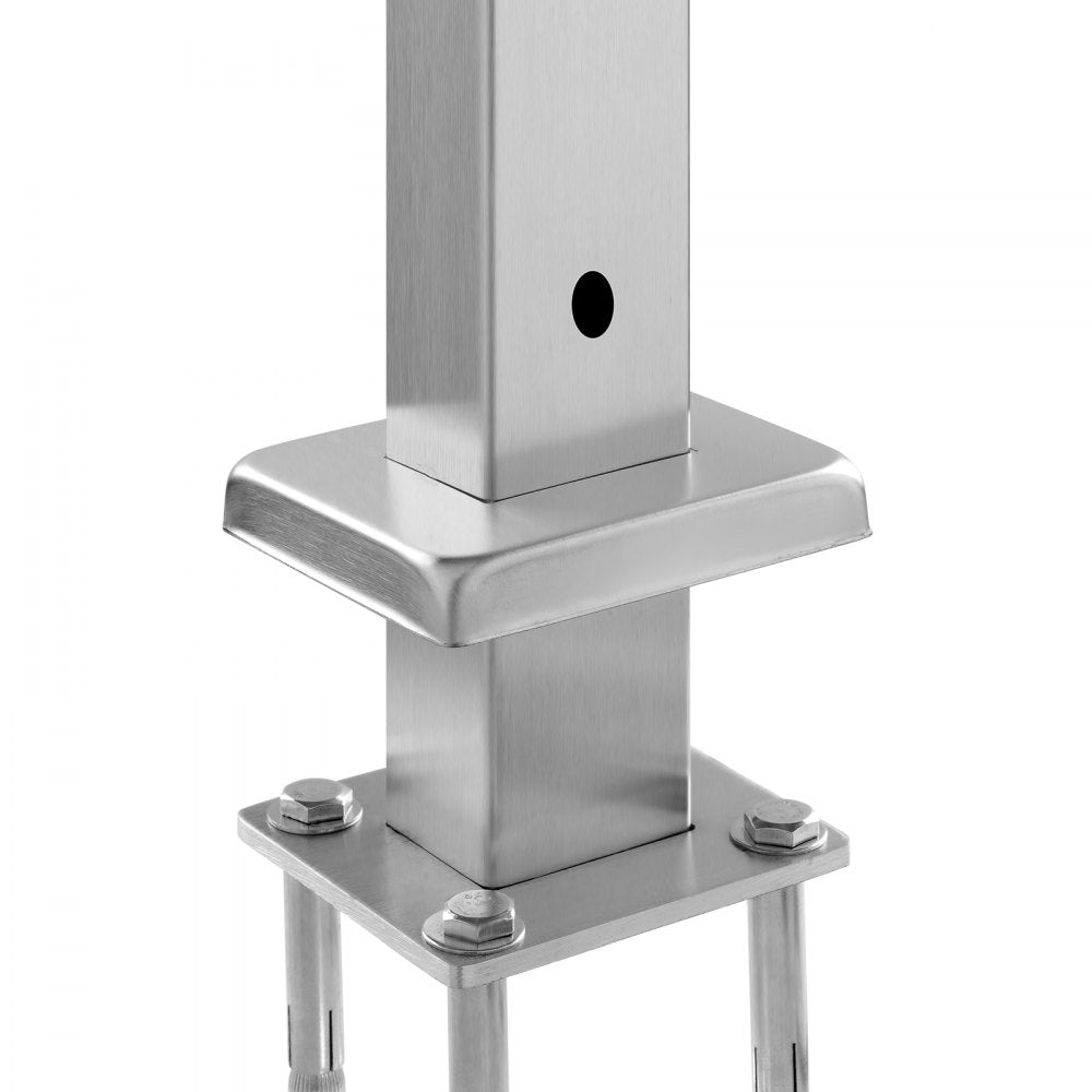 VV-91.4x5x5-LGZWKSLIVERDZ - Durable 36" Stainless Steel Cable Railing Post