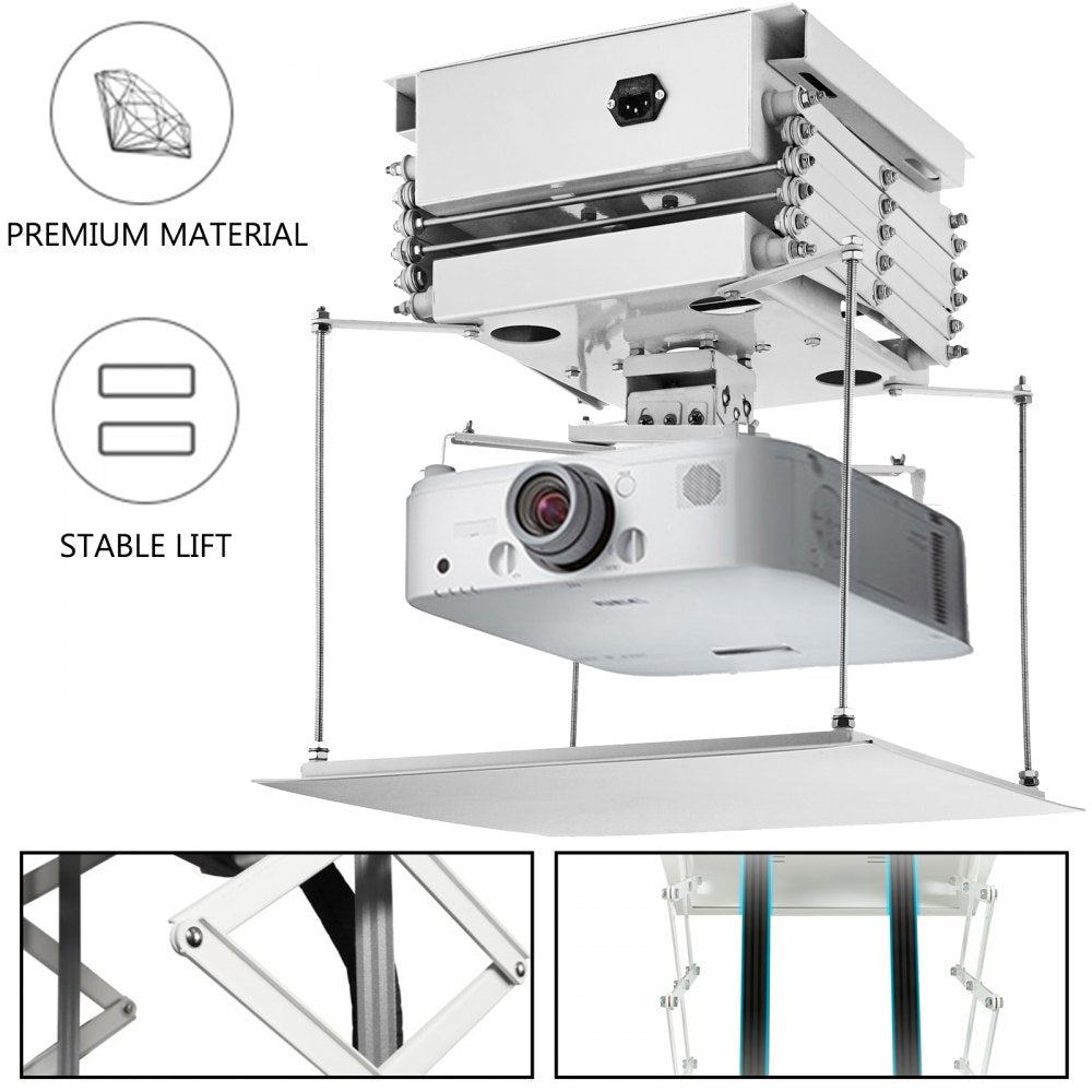 010412457992 - VEVOR 100CM Motorized Projector Lift with Remote Control