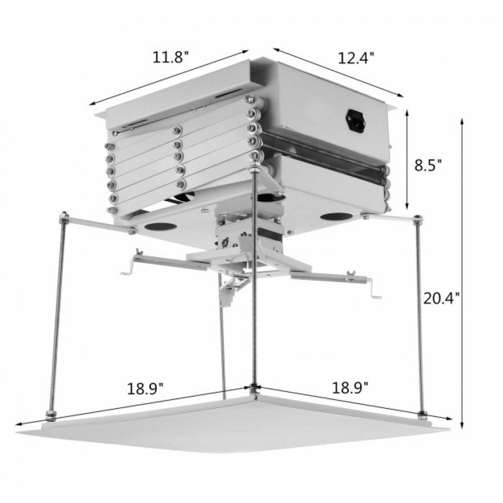 010412457992 - VEVOR 100CM Motorized Projector Lift with Remote Control