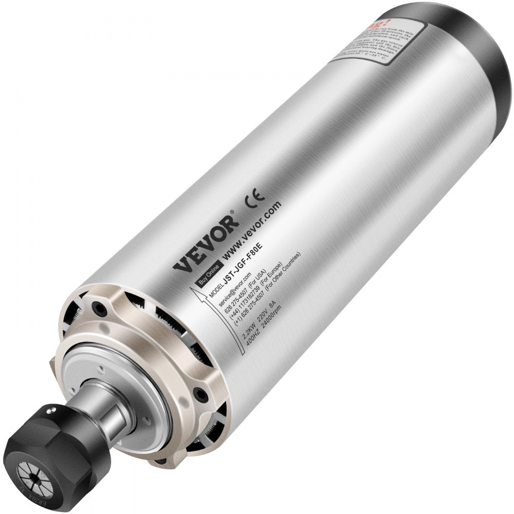 010504584436 - VEVOR 24000 RPM Air Cooled ER20 Spindle Motor for CNC