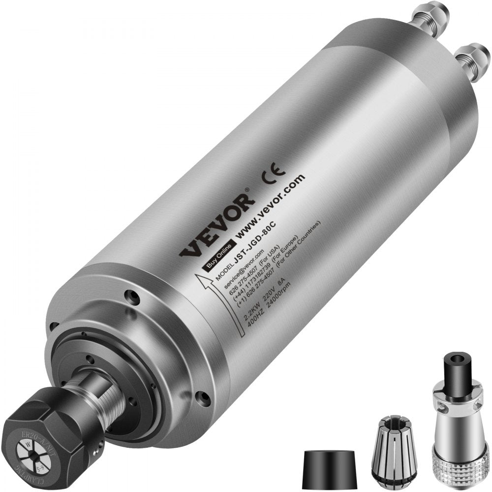 010696041613 - VEVOR 2.2KW CNC Spindle Motor, ER20, 8000-24000 RPM