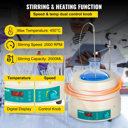 010555161716 - Digital Heating Mantle for 2000ml Round-Bottom Flask