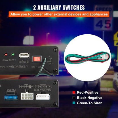 010903890130 - 200W Emergency Siren Kit with Handheld Microphone