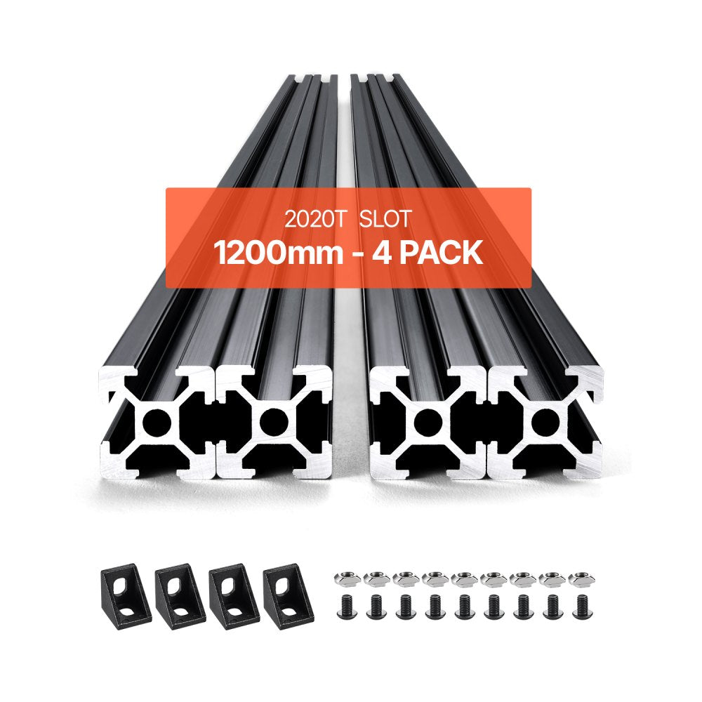 2020-120-4 - 47.24 in Aluminum T Slot Linear Rail for Custom Projects