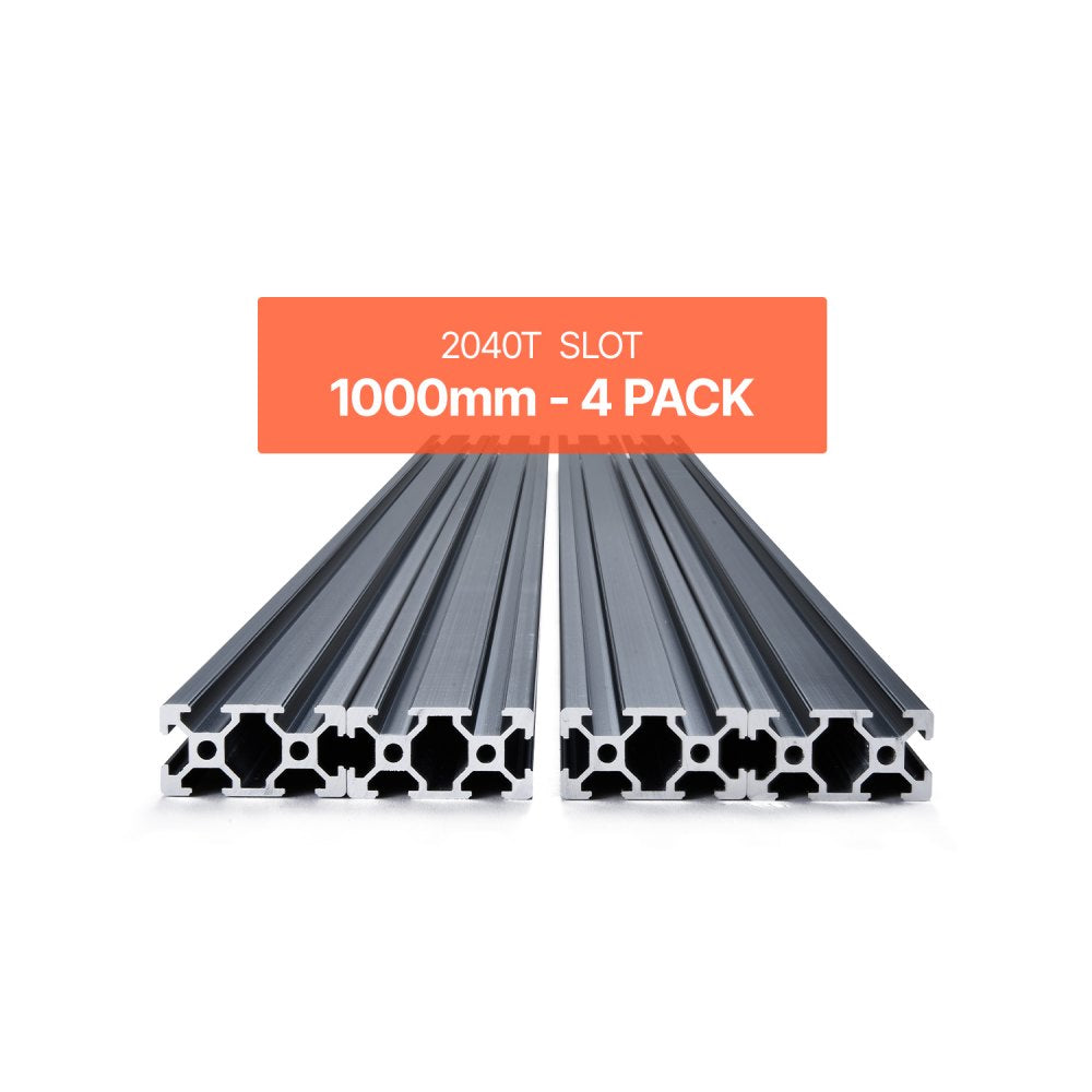2040-100-4 - 39.4" Durable Aluminum T Slot Linear Rail System (4 Pieces)