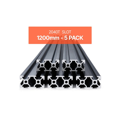 2040-120-5 - 47.24" Durable Aluminum T Slot Rail Set for DIY Projects