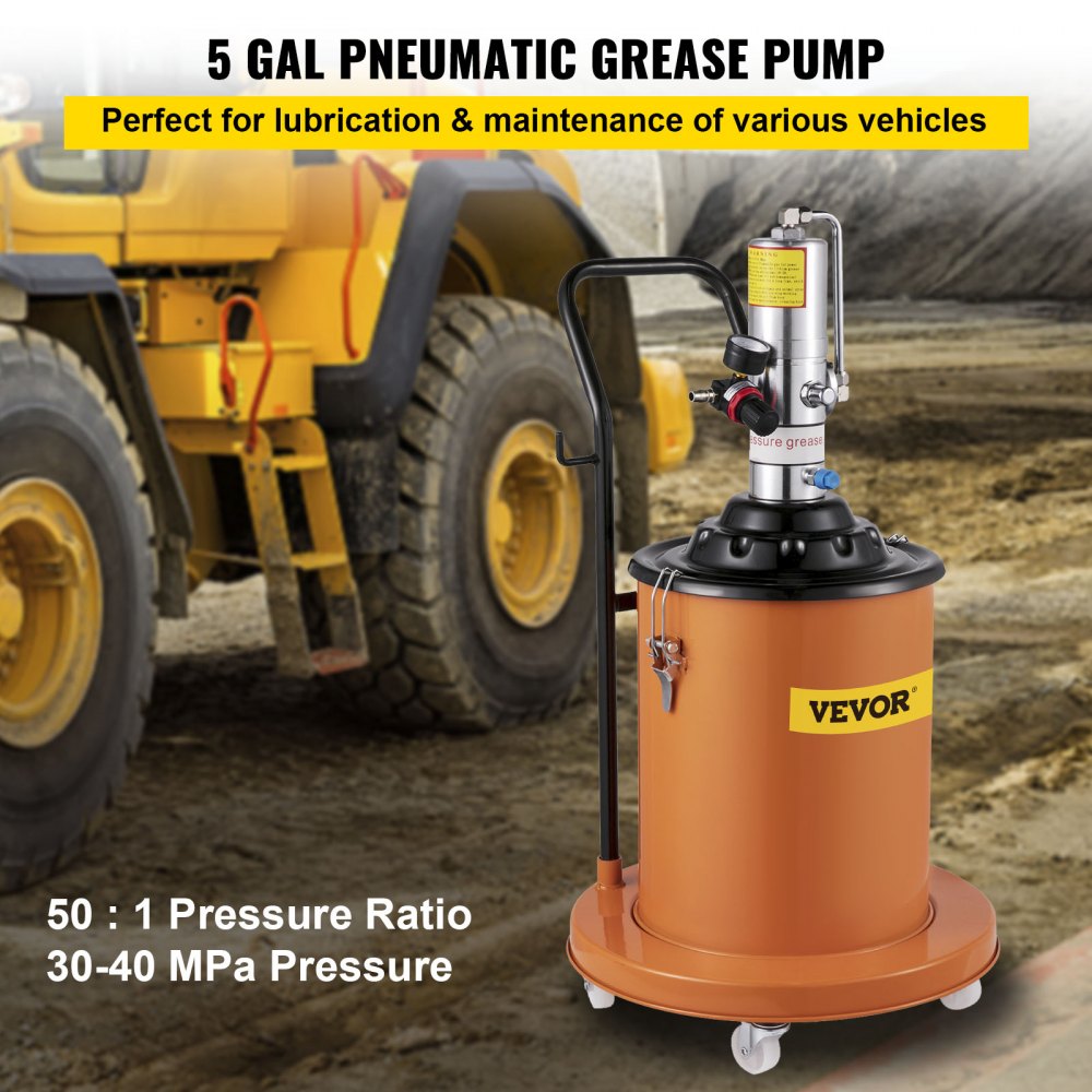 010637510123 - 20L Electric Grease Pump with Wheels & 360° Gun