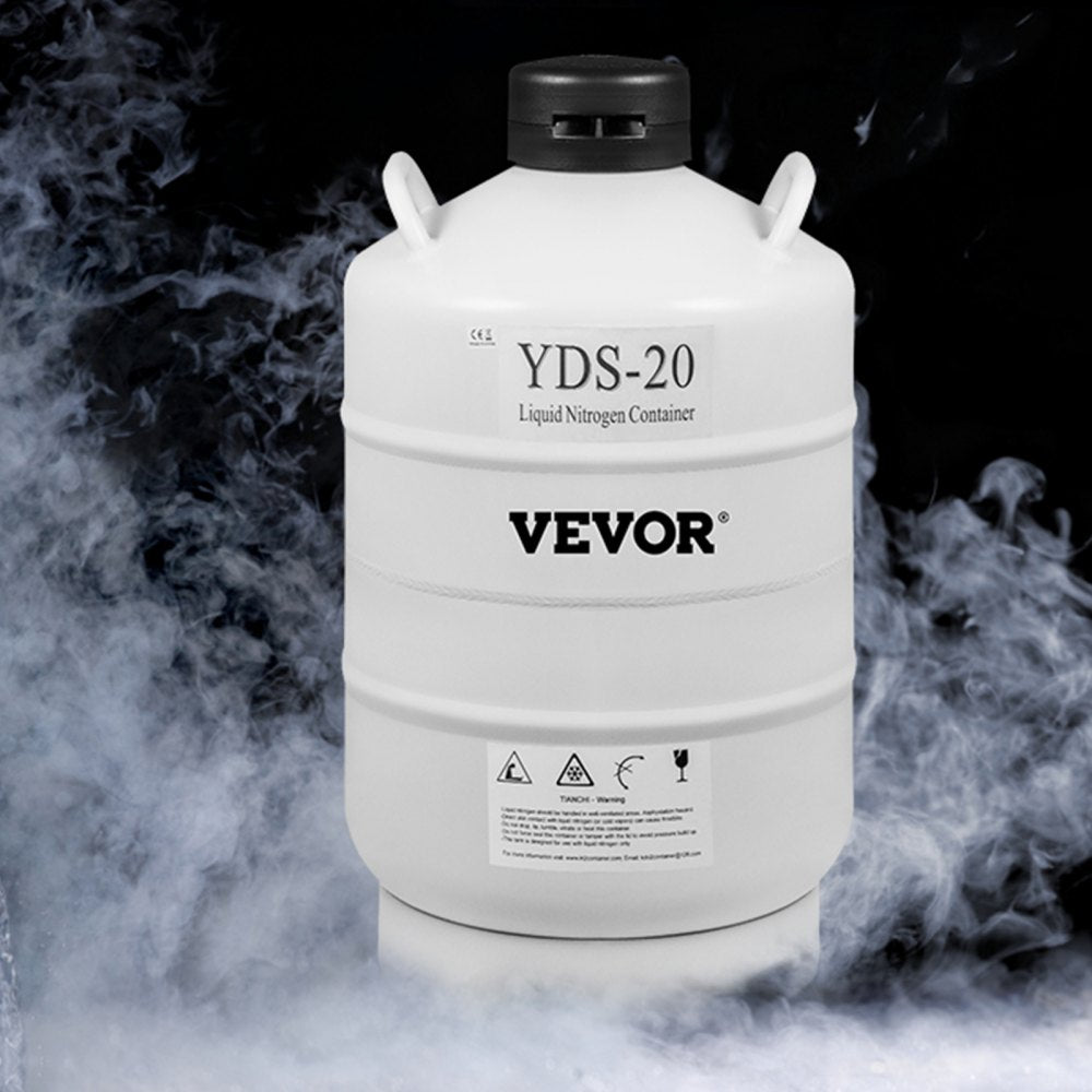 010719379820 - 20L Lightweight Liquid Nitrogen Tank for Labs & Research