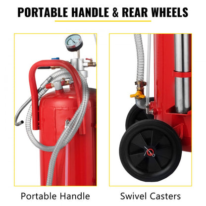 010579373590 - 22.7L Portable Pneumatic Waste Oil Extractor for Garage & Outdoor Use