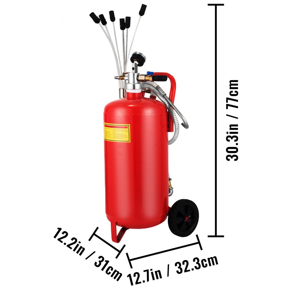010579373590 - 22.7L Portable Pneumatic Waste Oil Extractor for Garage & Outdoor Use