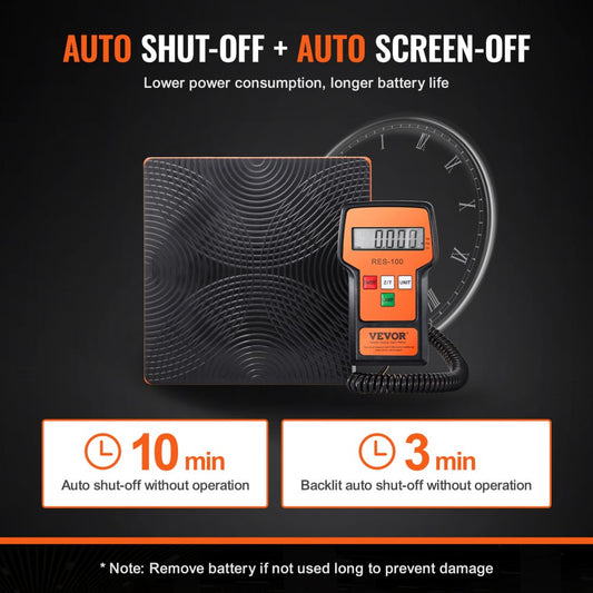 LX-36575D - VEVOR 220 LBS HVAC Refrigerant Scale with Clear Backlit Display