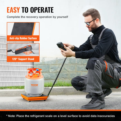 LX-36575D - VEVOR 220 LBS HVAC Refrigerant Scale with Clear Backlit Display