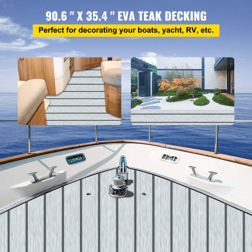 010636206518 - 35.4" Self-Adhesive EVA Foam Boat Decking Sheet