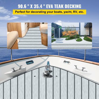 010636206518 - 35.4" Self-Adhesive EVA Foam Boat Decking Sheet