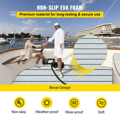 010636206518 - 35.4" Self-Adhesive EVA Foam Boat Decking Sheet