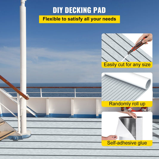 010636206518 - 35.4" Self-Adhesive EVA Foam Boat Decking Sheet