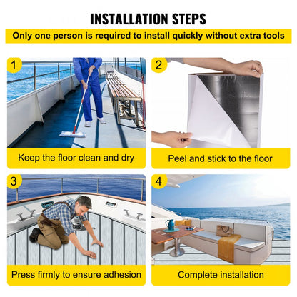 010636206518 - 35.4" Self-Adhesive EVA Foam Boat Decking Sheet