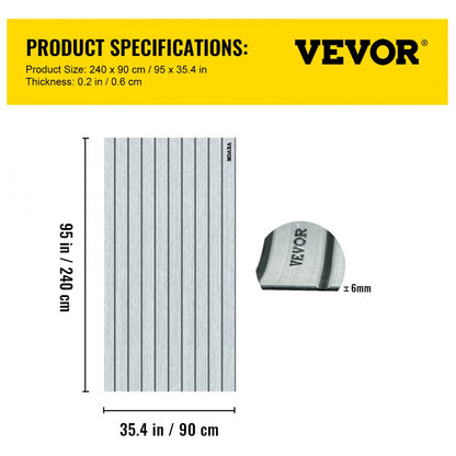 010636206518 - 35.4" Self-Adhesive EVA Foam Boat Decking Sheet