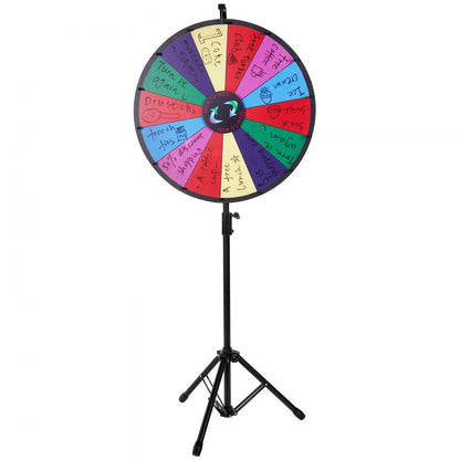010301728668 - 24" Dry Erase Prize Wheel with Adjustable Tripod Stand