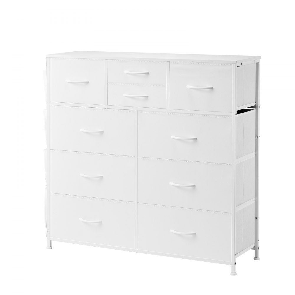 ZWE-BC-SS-06 - Modern 10-Drawer Fabric Dresser with Steel Frame